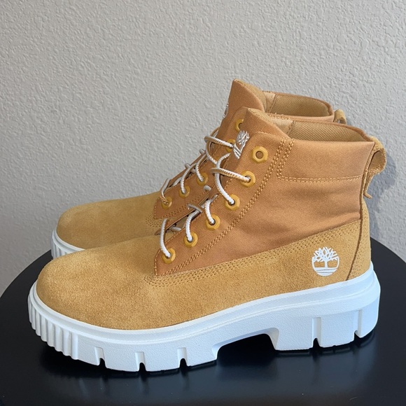 Timberland Greyfield Lug Boots in Wheat - Picture 3 of 11